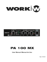 Work Pro PA 100 MX Manual de usuario