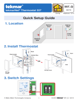 tekmar  Thermostat 557  Instrucciones de operación