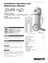 Watts pure H2O WH-VIH1-SED-A-WHT-HSG Guía de instalación