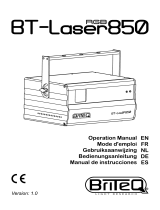 Briteq BT-LASER850 RGB El manual del propietario