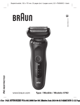 Braun Series 7 Rasoir Électrique Homme À Grille Sans Fil Bleu Manual de usuario