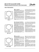 Danfoss Battery Powered Room Thermostat, RET-B Guía del usuario