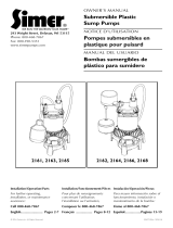 Simer Submersible Plastic Sump Pumps El manual del propietario