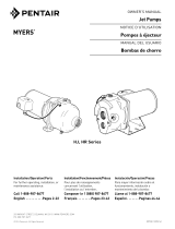 MYERS HJ, HR Series Jet Pumps El manual del propietario