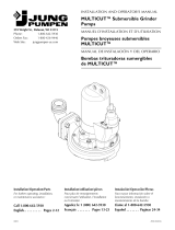 Jung-pumpen Jung Pumpen Multicut Submersible Grinder Pumps El manual del propietario