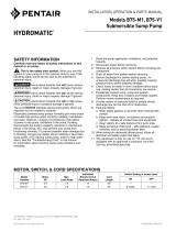 Hydromatic B75-M1 and B75-V1 Submersible Sump Pump El manual del propietario
