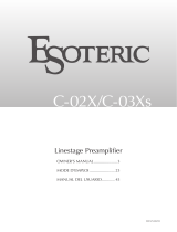 Esoteric C-03Xs El manual del propietario