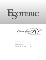 Esoteric Grandioso K1 El manual del propietario