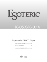 Esoteric K-05X El manual del propietario