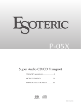 Esoteric ESOTERIC P-05X El manual del propietario
