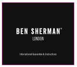 Ben Sherman Black Faux Leather Strap Watch and Headphone Set Manual de usuario