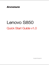 Lenovo S850 Instrucciones de operación