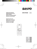 Sanyo ICR NT300 Manual de usuario