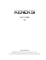 KENEKSI T1 Guía del usuario