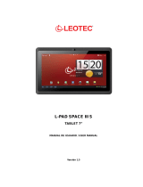 Leotec L-Pad Space III S LE-TAB708 Manual de usuario
