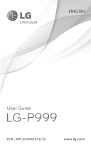 LG P P999 T-Mobile Manual de usuario