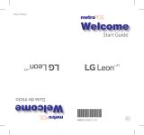 LG MS Leon 4G LTE Metro PCS Guía de inicio rápido
