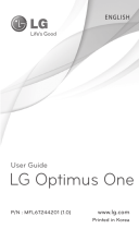 LG P Optimus One Guía del usuario