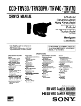 Sony CCD-TRV Series User CCD-TRV30 Manual de usuario