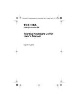 Toshiba Bluetooth Keyboard Cover (PA5132U-1ESB) Guía del usuario