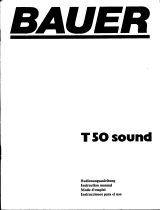 Bauer T50 Sound El manual del propietario