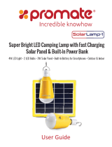 Promate SolarLamp-1 Guía del usuario