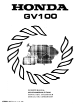 Honda GV 100 El manual del propietario