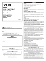Vox Mini Superbeetle Manual de usuario