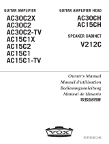 VOX Amplification AC15C2 El manual del propietario