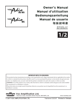 VOX Amplification LTD Adio Air Bass Manual de usuario