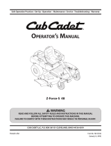 Cub Cadet Z-Force-S 48 Manual de usuario