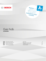 Bosch Gas hob with integrated controls Guía del usuario
