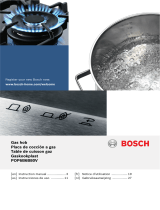 Bosch Gas hob with integrated controls Manual de usuario