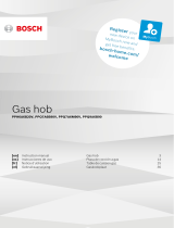Bosch Gas hob with integrated controls Manual de usuario