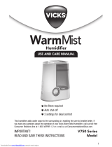 Vicks WarmMist V750 Series El manual del propietario