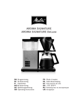 Melitta AromaSignature Deluxe Kaffeemaschine El manual del propietario