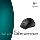 Logitech 910-000718 - MX 1100 Cordless Laser Mouse Manual de usuario