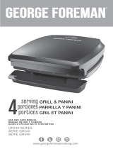 George Foreman GR340FP Manual de usuario