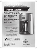 Black and Decker Appliances TCM1000KT Manual de usuario