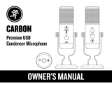 Mackie CARBON Premium USB Condenser Microphone El manual del propietario