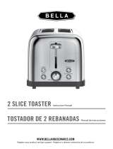 Bella 2 Slice Toaster, Stainless Steel El manual del propietario