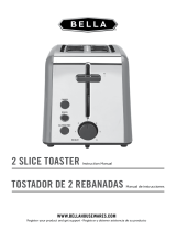 Bella 2 Slice Toaster, Blush El manual del propietario