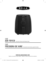 Bella 17160 2 QT Air Fryer El manual del propietario