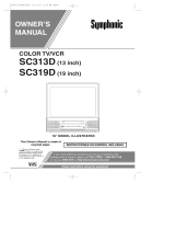 Symphonic SC319D Manual de usuario