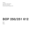 Gaggenau BOP 250 612 Guía de instalación