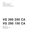 Gaggenau VG295250CA Guía de instalación