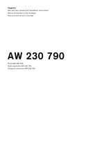 Gaggenau AW 230 790 Guía de instalación