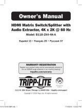 Tripp Lite B118-2X4-4K-A El manual del propietario