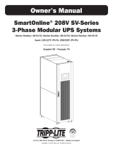 Tripp Lite SmartOnline 208V SV-Series 3-Phase Modular UPS Systems El manual del propietario