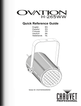 Chauvet Professional Ovation H-265WW Guia de referencia
